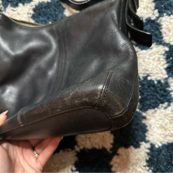 Coach Legacy 9326 Slim Duffle Black Leather Bag - Picture 5 of 6